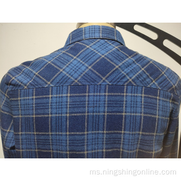 Plaid Mens Woven Winter Jackets